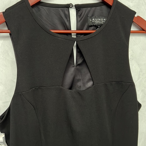 NWT Laundry by Shelli Segal Cutout Black Sheath Dress, Size 16 - Picture 4 of 13